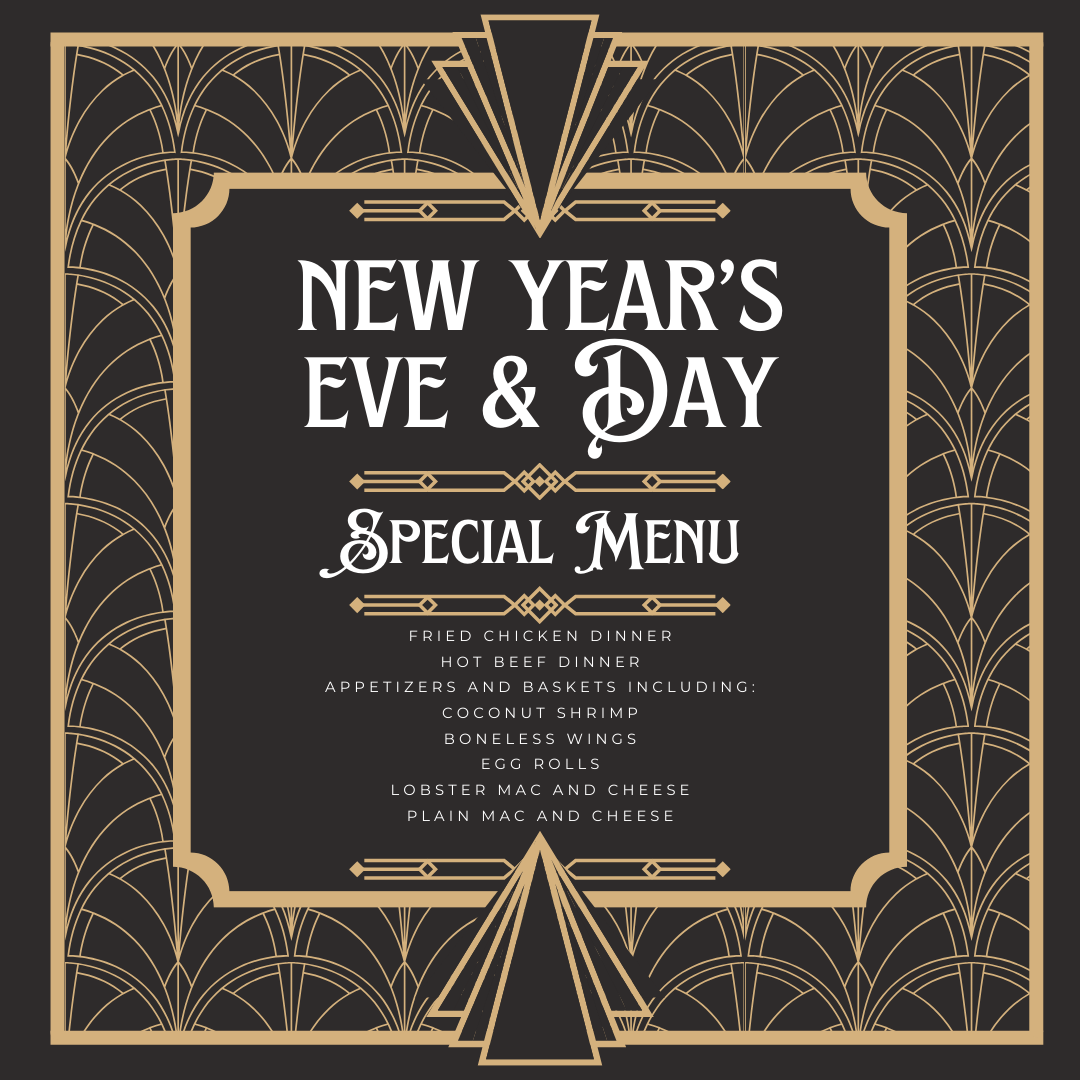 Special new Years Menu from Mary's Bluegill Bar