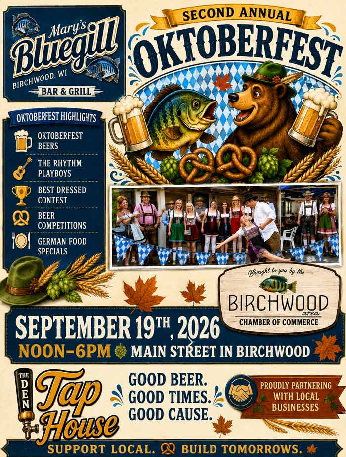 Mary's Bluegill Bar Oktoberfest 2026